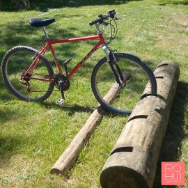 Aparcabicicletes Rústic de Tronc | Fusta Autoclau Classe IV